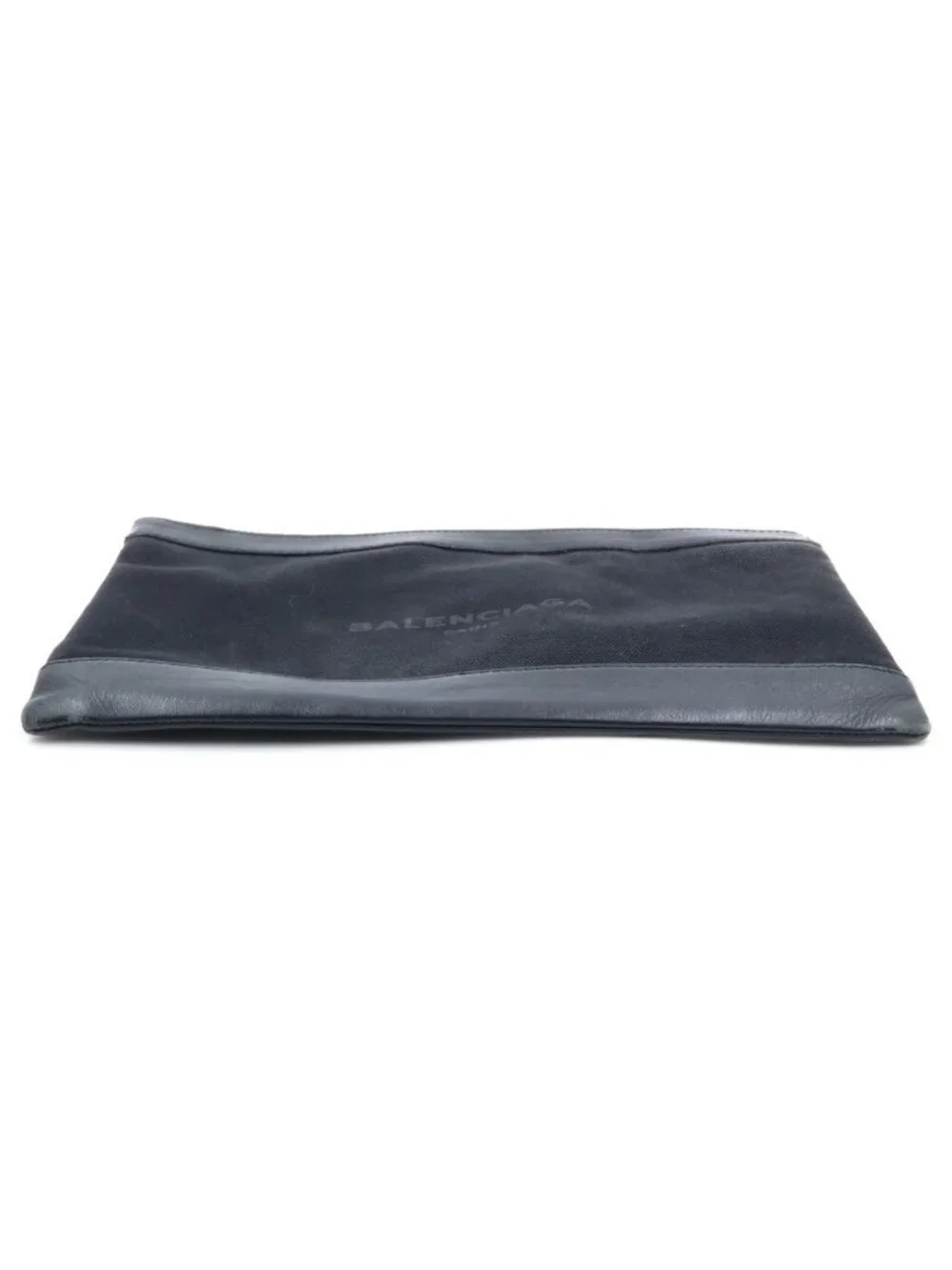 Balenciaga logo leather